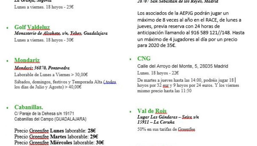Aepjg Asociacion Espanola De Periodistas Jugadores De Golf
